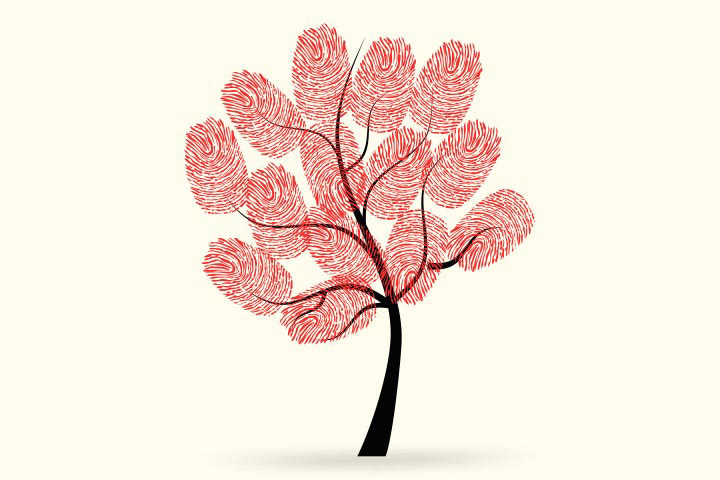 Arbre d'empreintes digitales 
