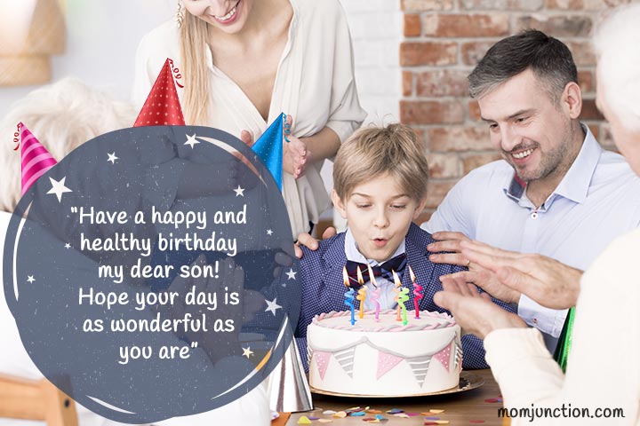Souhaits d'anniversaire pour fils