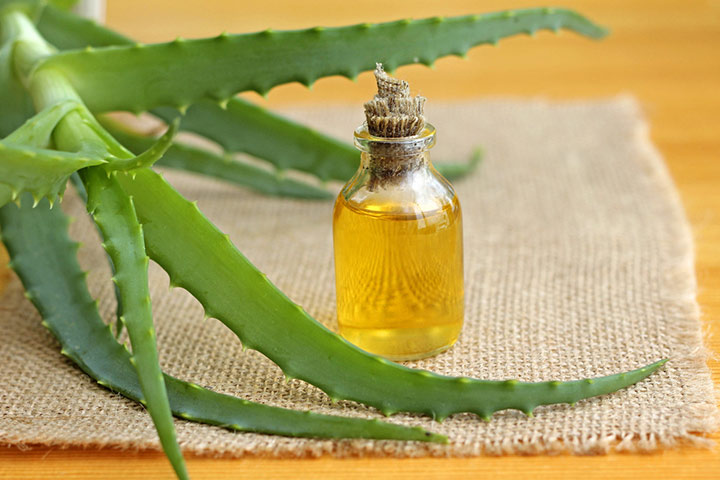 Utilisation d'Aloe Vera et d'huile d'amande