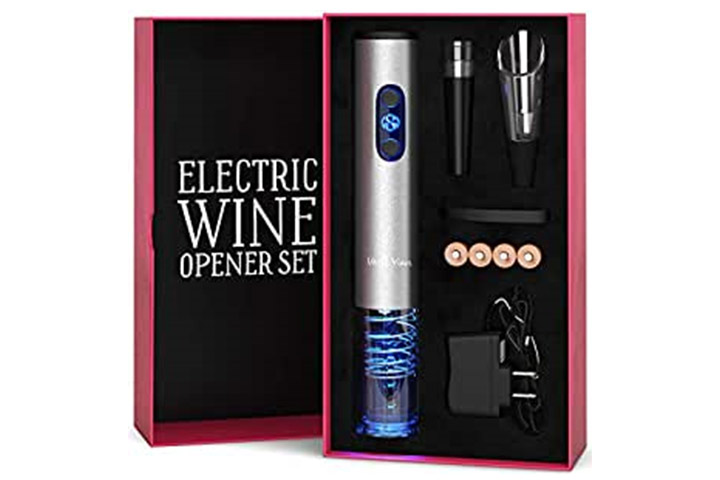 Ouvre-bouteille électrique avec chargeur et batteries