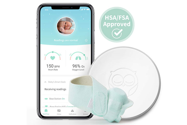 Moniteur pour bébé Owlet Smart Green Sock