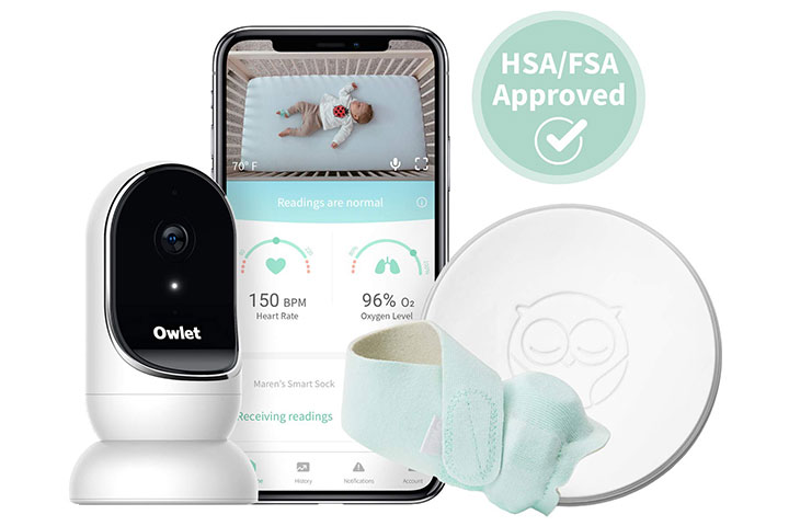 Owlet Smart Sock Cam: fréquence cardiaque, oxygène, vidéo et audio - la solution complète de surveillance pour bébé
