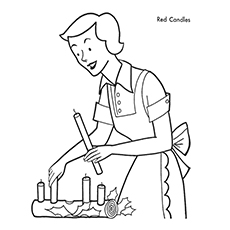 Coloriage - Bûche de Noël