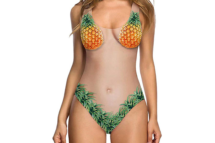 Boomboom Girls Bikinis, Maillot de bain une pièce coupe haute pour femmes Monokini Swimwear