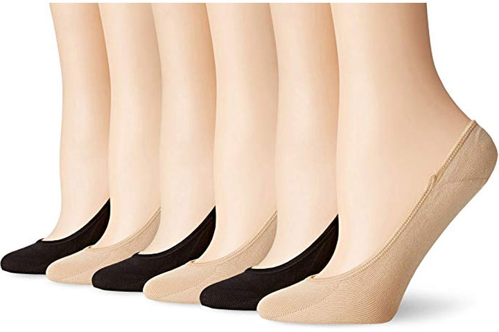 Lot De 4 Paires De Chaussettes Invisibles Pour Femme - En Coton - Couleur Assortie - Taille Unique Confortable