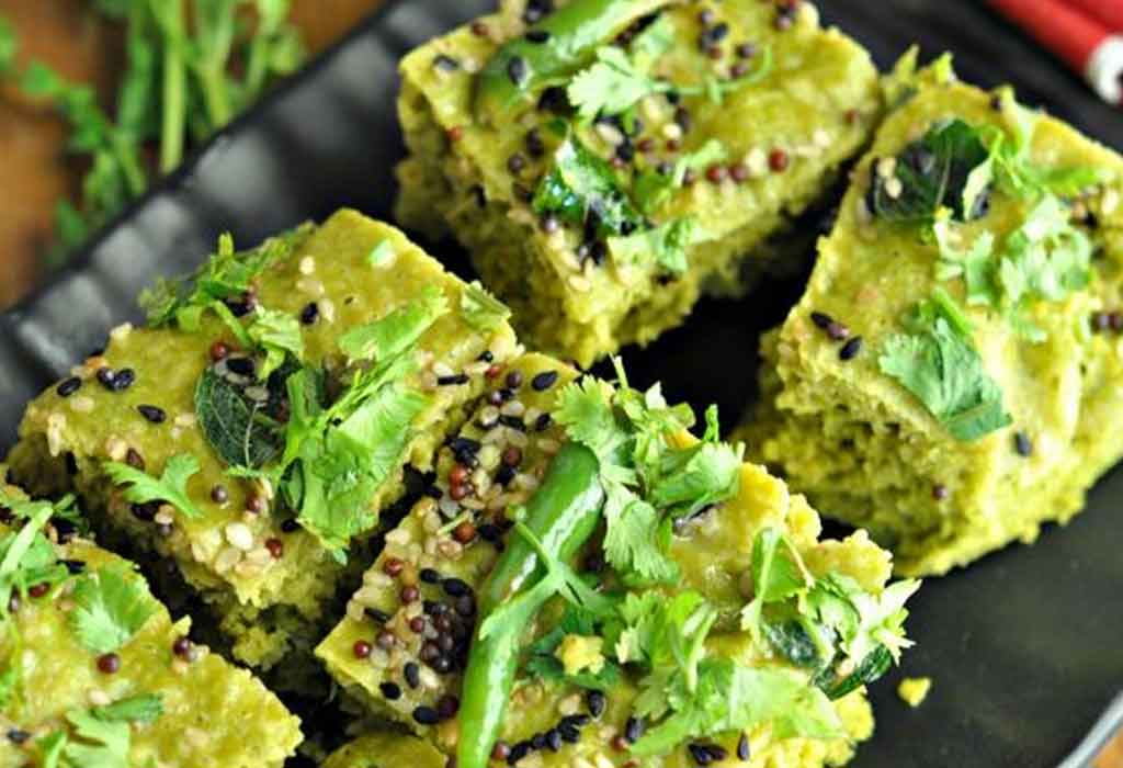 Besan Palak Dhokla Recipe
