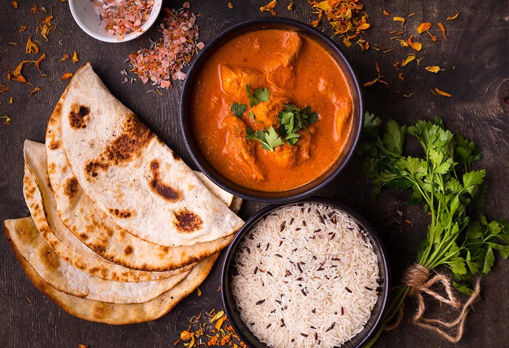 15 délicieuses recettes de cuisine indienne pour un bébé de 1 an 14 Curry avec roti et riz "width =" 1024 "height =" 700 "srcset =" https://cdn.cdnparenting.com/articles/2018/05/594029894-H.jpg 1024w, https: //cdn.cdnparenting. com / articles / 2018/05/594029894-H-768x525.jpg 768w, https://cdn.cdnparenting.com/articles/2018/05/594029894-H-218x150.jpg 218w, https: //cdn.cdnparenting. com / articles / 2018/05/594029894-H-696x476.jpg 696w, https://cdn.cdnparenting.com/articles/2018/05/594029894-H-614x420.jpg 614w "tailles =" (largeur maximale: 1024px ) 100vw, 1024px