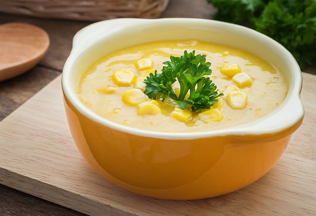 Recettes de soupe de bébé faciles et savoureuses 14 SOUPE DE MAÏS "width =" 1024 "height =" 700 "srcset =" https://cdn.cdnparenting.com/articles/2018/04/319598321-H.jpg 1024w, https://cdn.cdnparenting.com/ articles /2018/04/319598321-H-768x525.jpg 768w, https://cdn.cdnparenting.com/articles/2018/04/319598321-H-218x150.jpg 218w, https://cdn.cdnparenting.com/ articles /2018/04/319598321-H-696x476.jpg 696w, https://cdn.cdnparenting.com/articles/2018/04/319598321-H-614x420.jpg 614w "tailles =" (largeur maximale: 1024px) 100vw 1024px