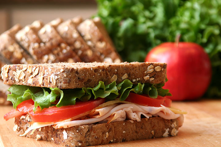 Sandwich à la dinde et aux pommes