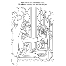 Coloriage Anna Frozen