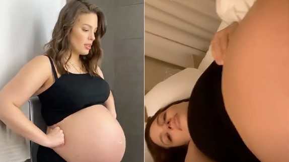 Ashley Graham partage une vidéo de coups de pied intenses à 9 mois de grossesse 6 À quoi s'attendre Logo