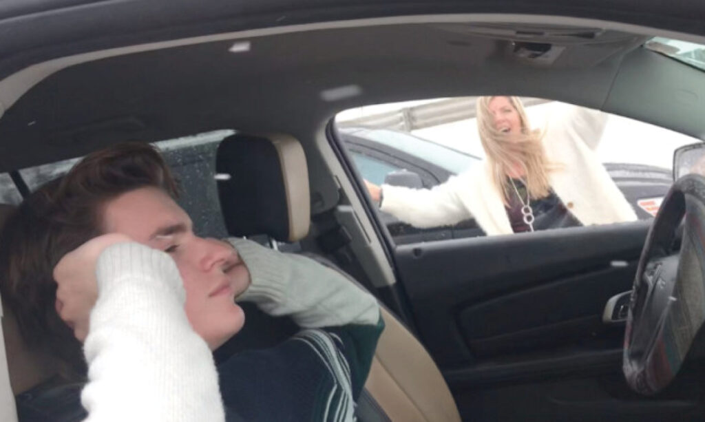 Denver Mom Dancing in Snowy Traffic Standstill Embarrasses Son 7 Denver Mom Dancing in Snowy Traffic Standstill Embarrasses Son