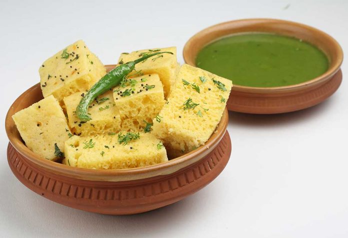 Recette de Dhokla au chutney vert