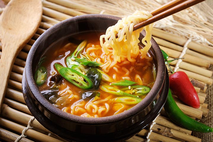 Nouilles Ramen pendant la grossesse