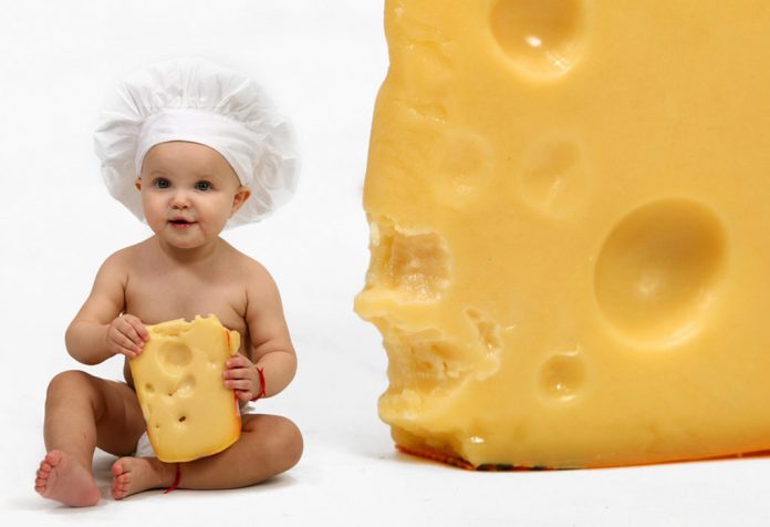 Présentation du fromage aux bébés 