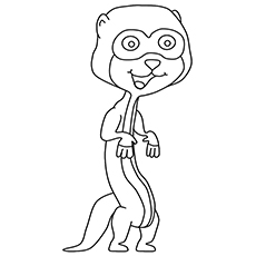 Coloriages Suricate - Dessin Suricate