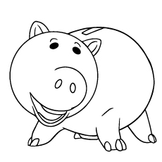 Les 20 meilleures pages de coloriage de porc que votre enfant adorera 23 Coloriage - Cochon de Hamm