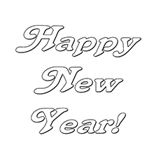 Coloriage de bonne année