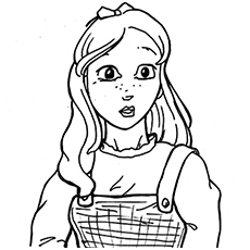 Les 15 meilleurs coloriages de Magicien d'Oz pour votre enfant 8 Coloriage Dorothy Gale
