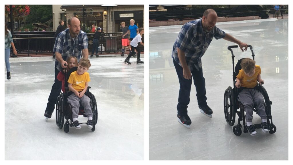 Mon fils a patiné sur glace dans son fauteuil roulant, et c'est pourquoi c'est une si grosse affaire