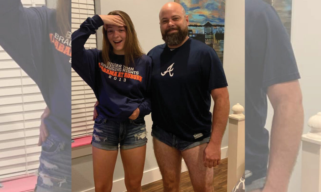 Papa porte un short court pour enseigner à sa fille une leçon de modestie 2 Papa porte un short court pour enseigner à sa fille une leçon de modestie