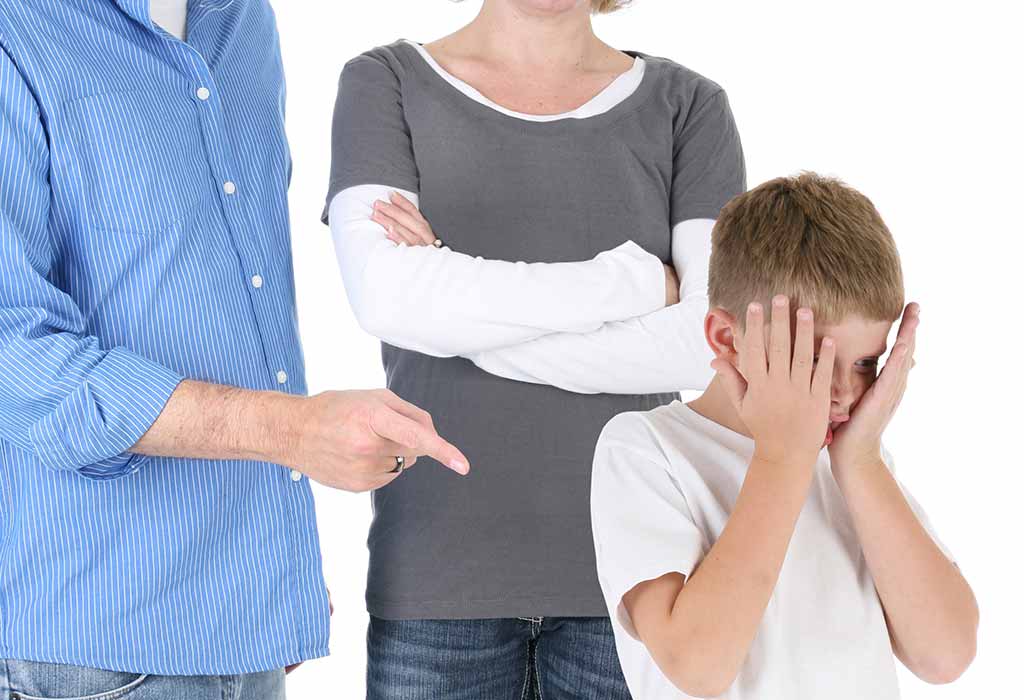Pression parentale sur les signes et les effets des enfants