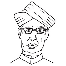 Coloriages pour le jour de l'enseignant - Dr Sarvpalli Radhakrishnan