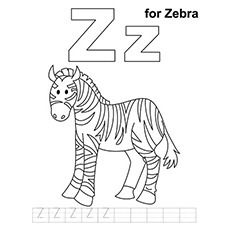 Top 10 des pages à colorier de la lettre Z que votre enfant adorera apprendre et colorier 12 Coloriage lettre Z