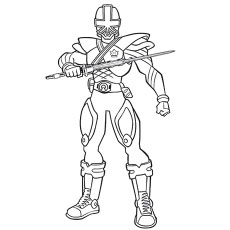 Top 25 des coloriages Power Rangers Megaforce pour vos petits 27 garde forestier