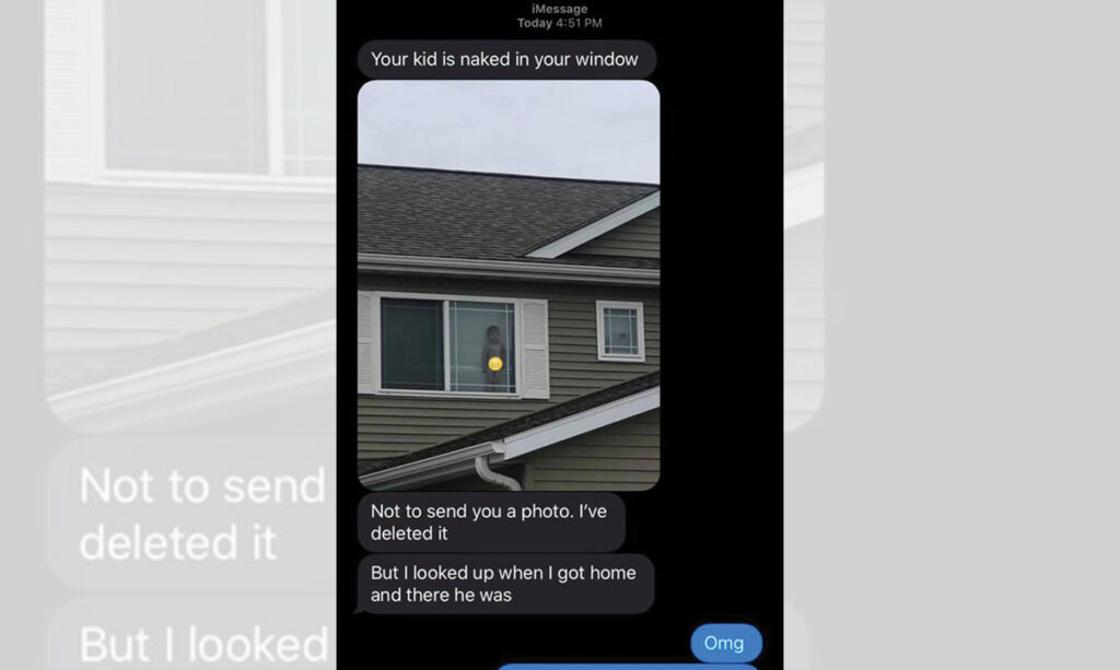 Un voisin envoie une photo de son fils nu à la fenêtre 8 Un voisin envoie une photo de son fils nu à la fenêtre