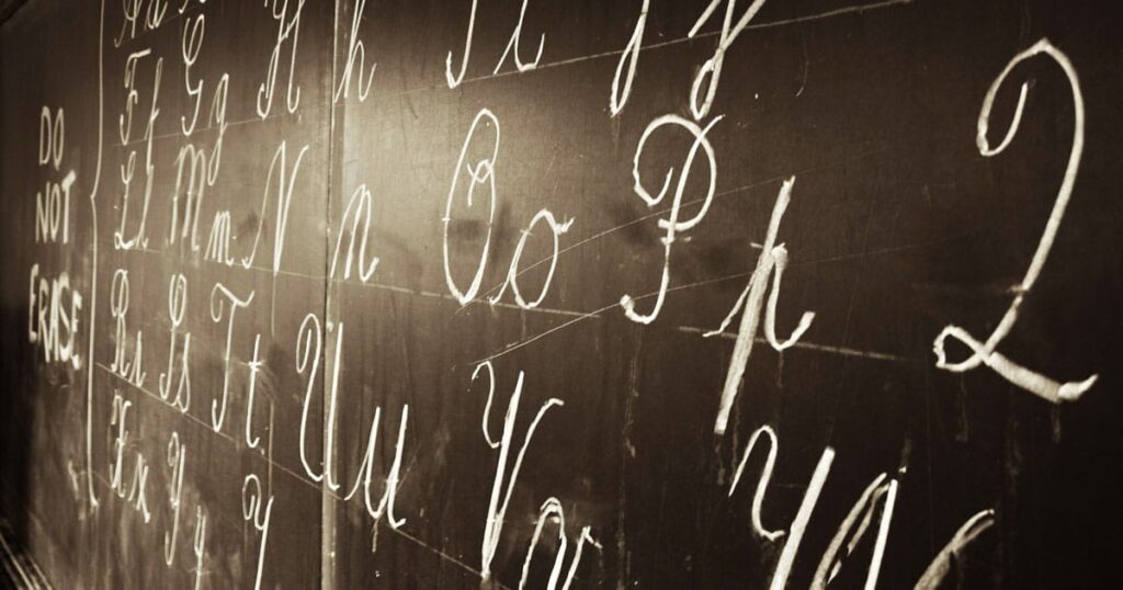 Nous ne pouvons pas laisser l'écriture cursive mourir