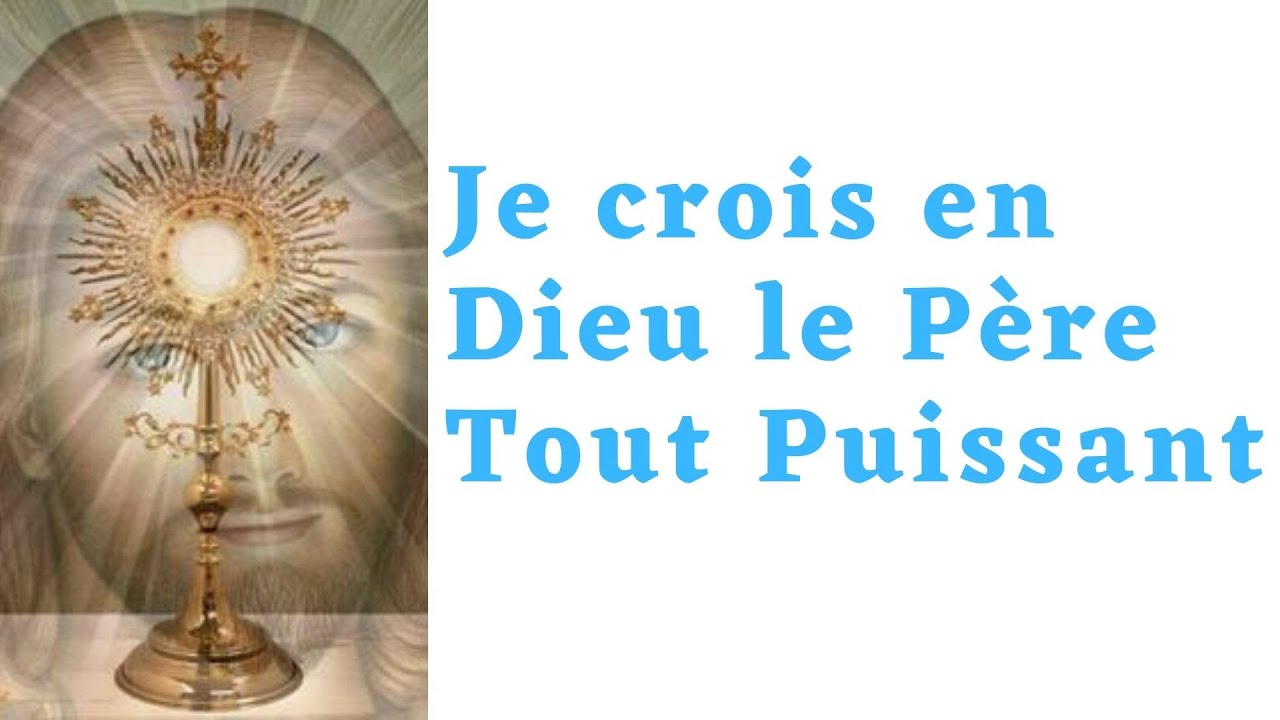 prière je crois en dieu
