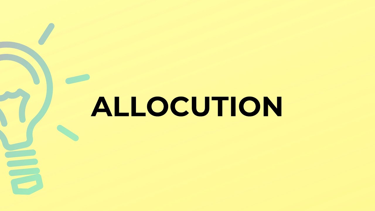 allocution def