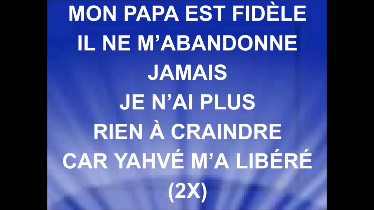 je suis dans la joie