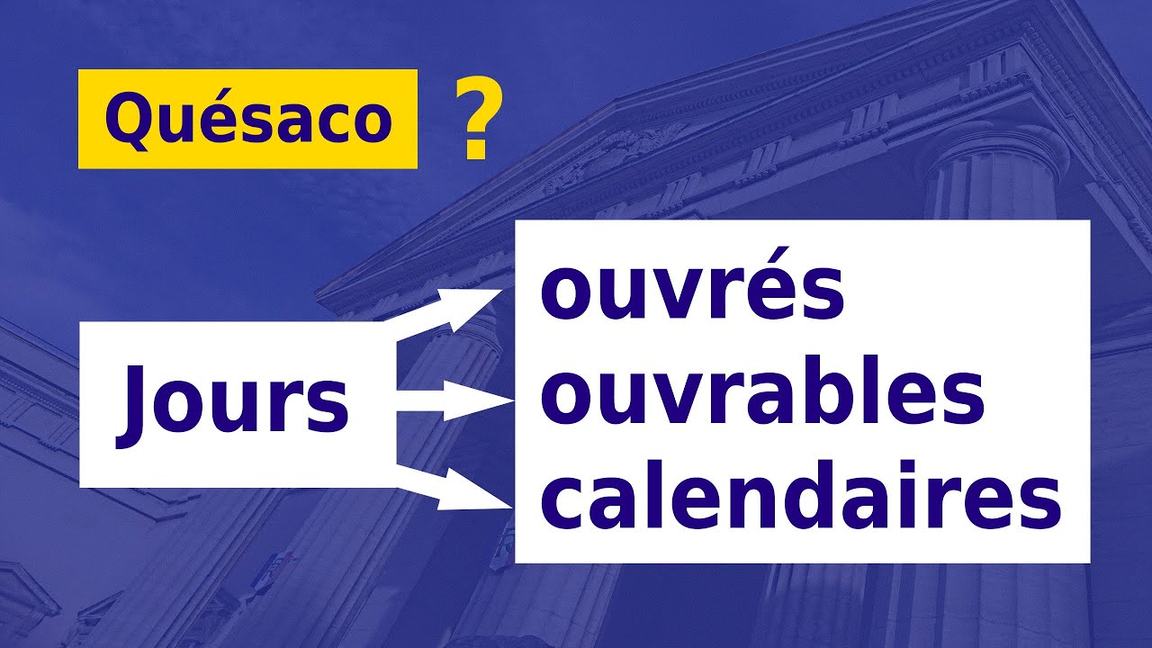 jours calendaires définition