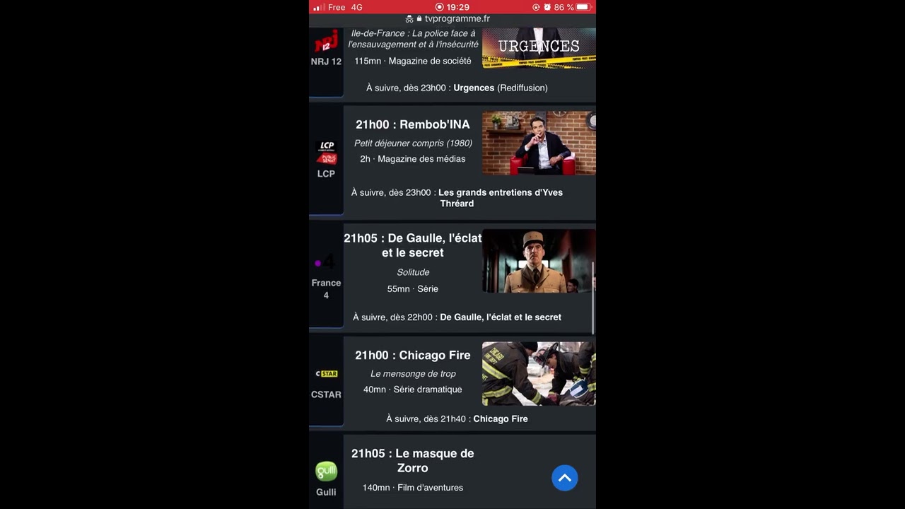 télévision programme