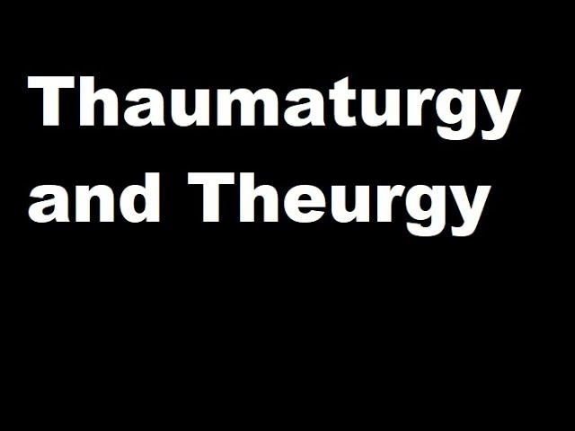 thaumaturgie