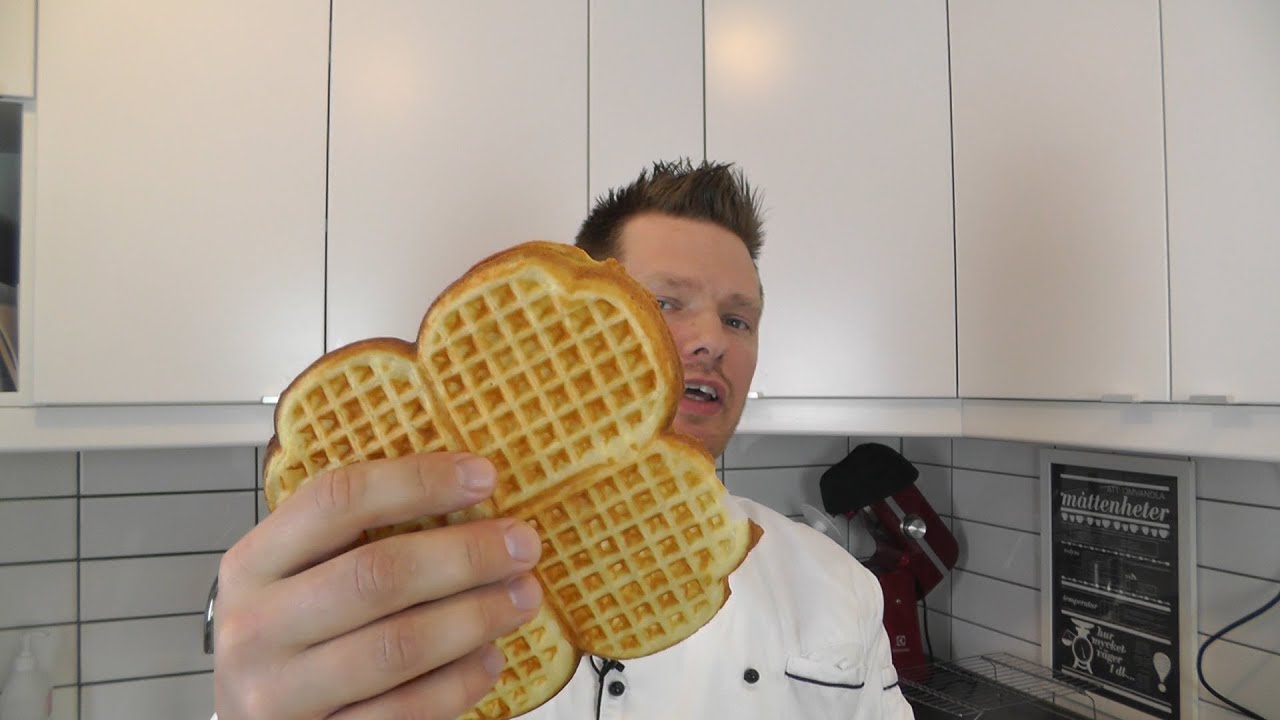frasiga våfflor recept
