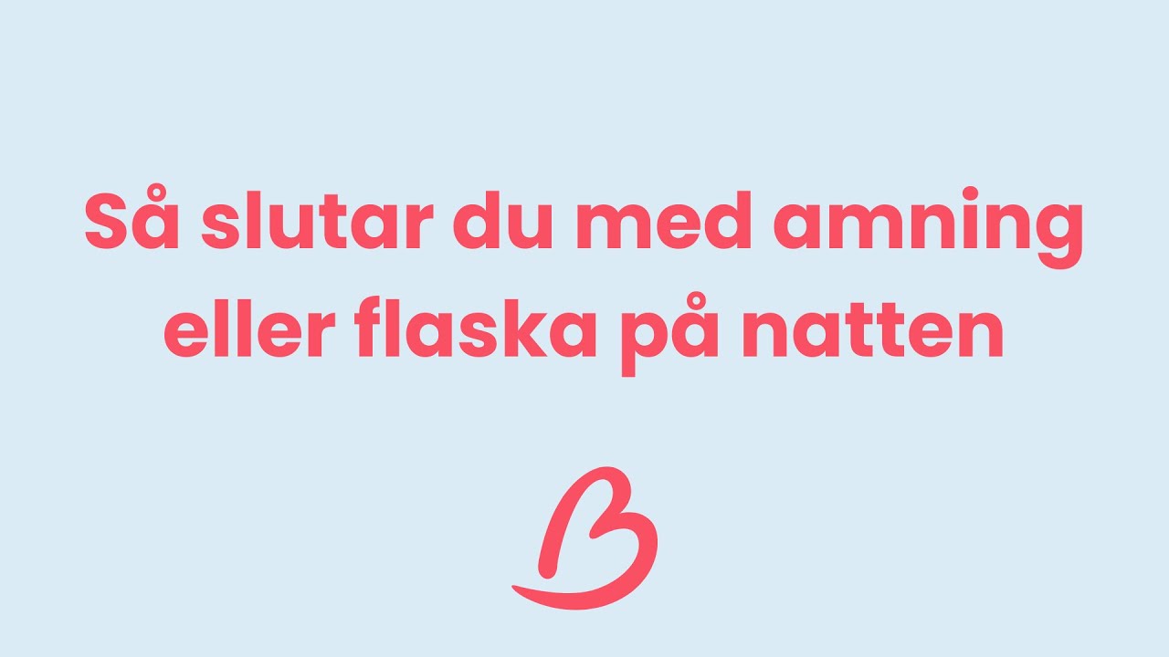 när kan bebis sluta äta på natten