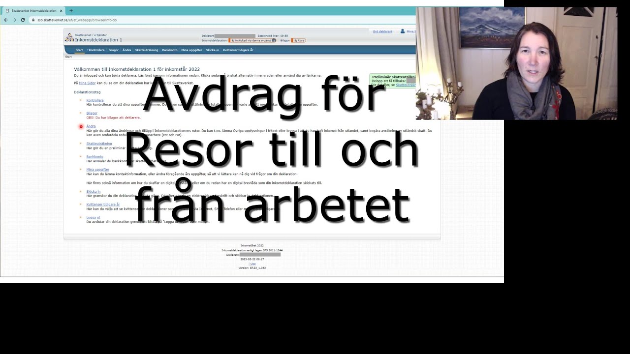 avdrag deklaration