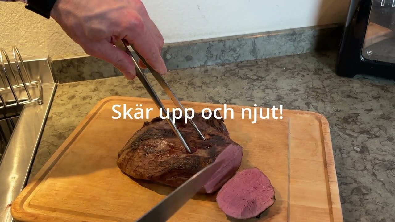 hjortstek i ugn