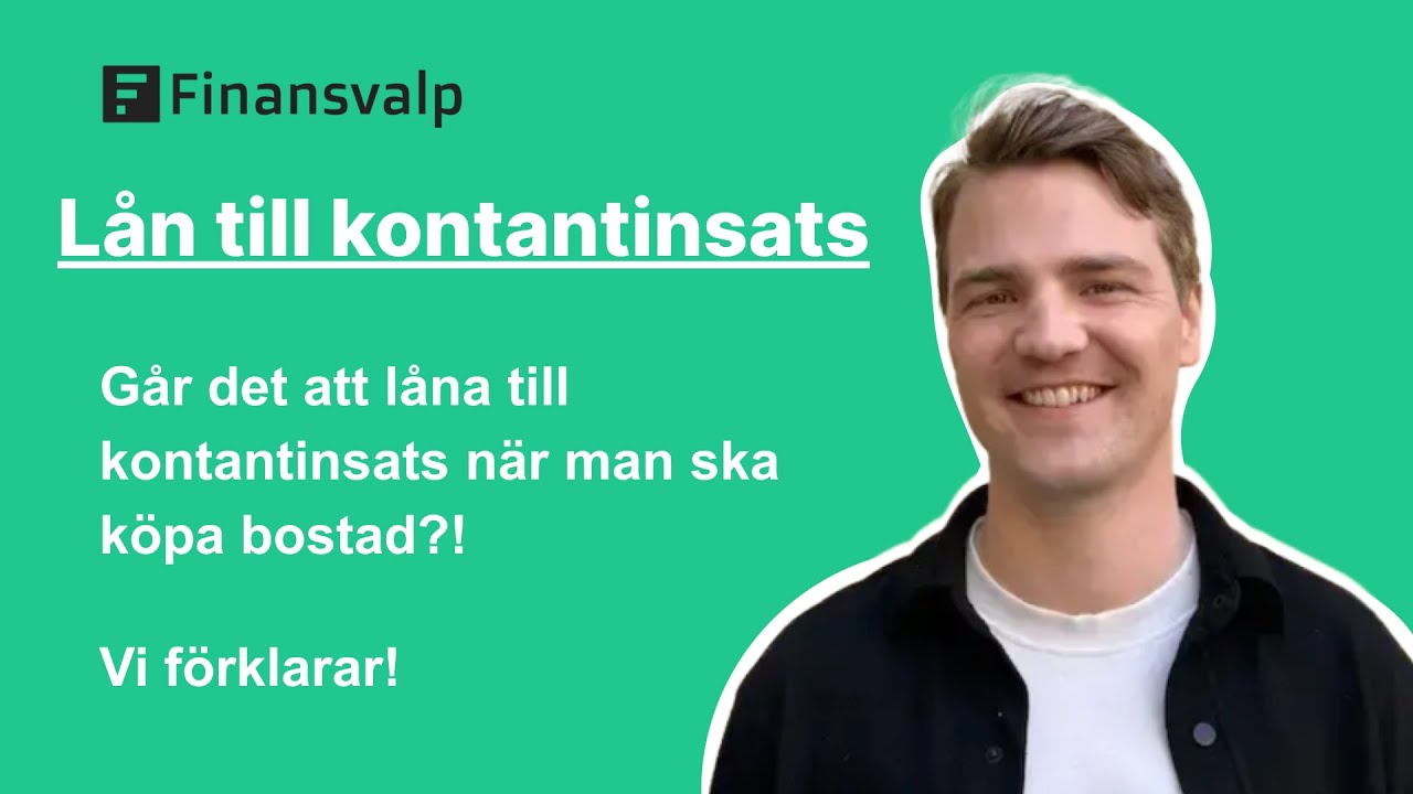 låna till kontantinsats