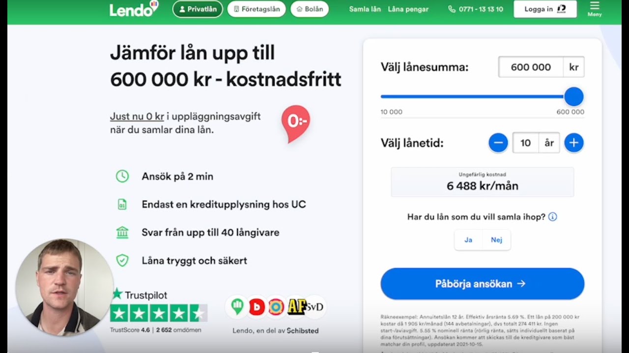 samla lån bäst ränta