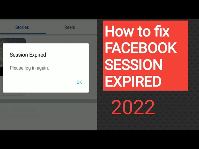 Sessionen har gått ut Facebook: 5 steg för att lösa problemet 8 sessionen har gått ut facebook