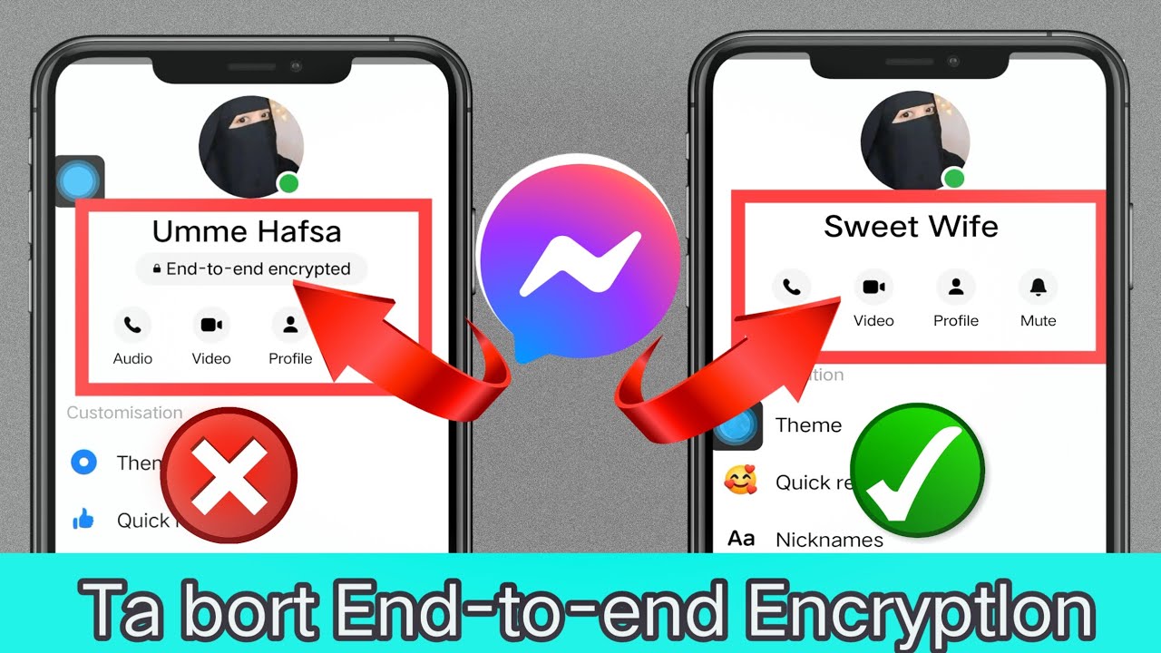 ta bort end-to-end-kryptering messenger