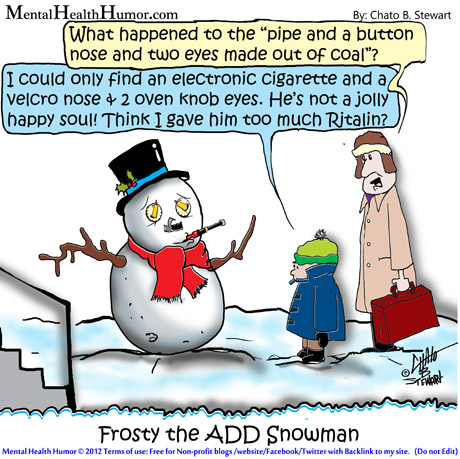 Frosty der ADD ADHS Schneemann