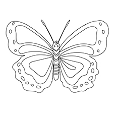 Schöne Pfau Schmetterling Malvorlagen für die Kleinen