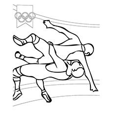 Wrestling Olympics Malvorlagen