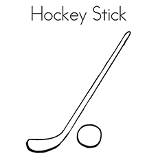 Der einfache Hockeyschläger