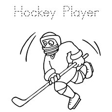 Der einfache Hockeyspieler